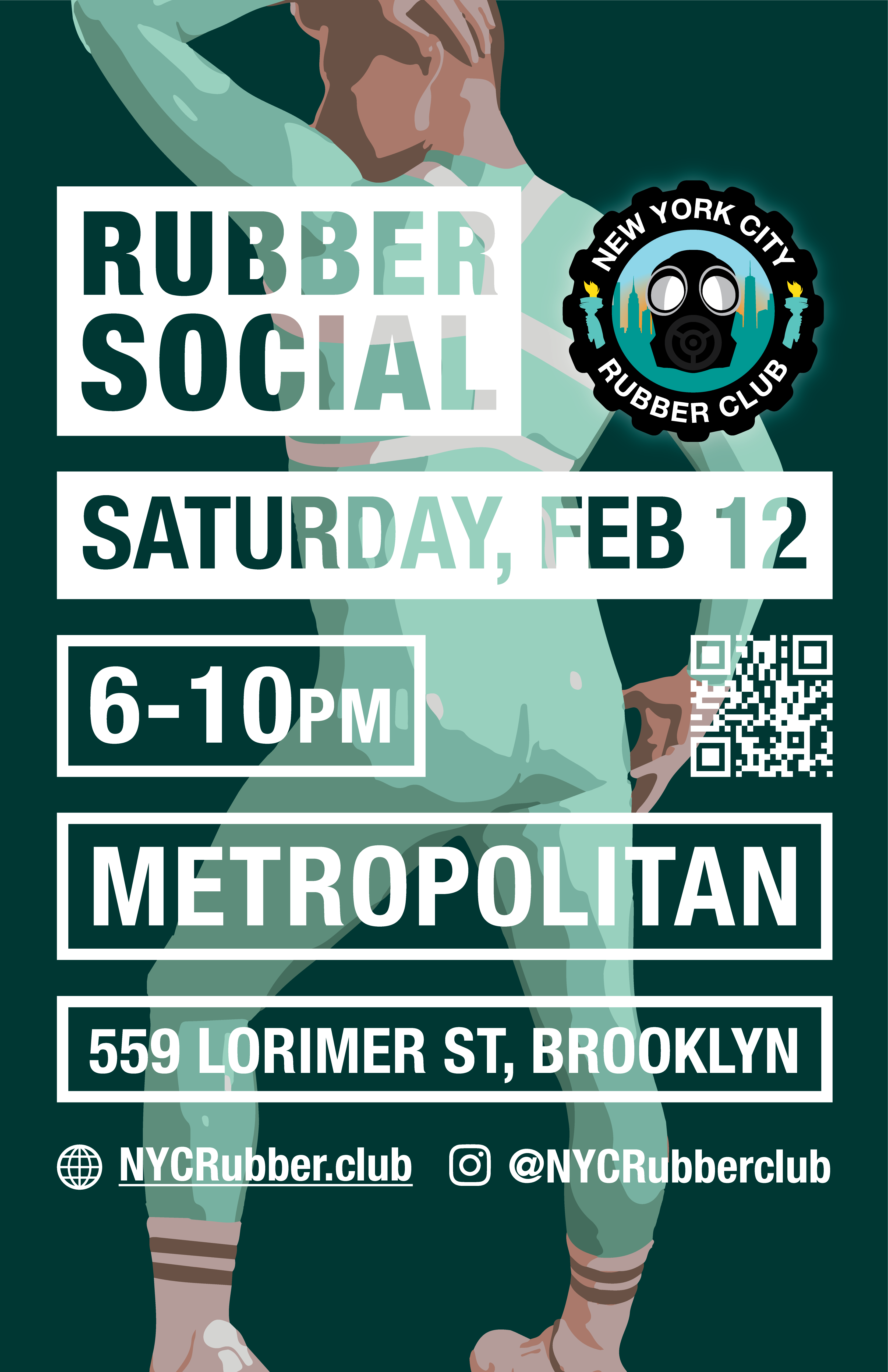 A NYC rubber social at Metropolitan Bar 6pm-10pm Fri 12th Feb
